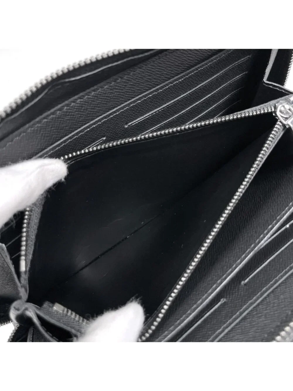 Louis Vuitton Zippy XL Wallet Zip Around Monogram Eclipse Noir